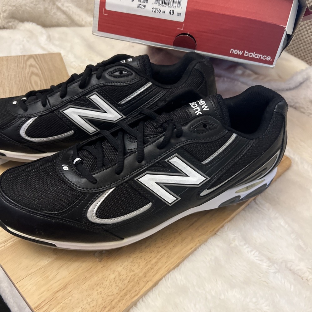New Balance Men's Size 14 D PS1103KL – Black Metal Baseball Cleats med Moyen NEW